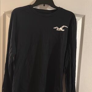 Hollister Men's Black Long Sleeve Shirt